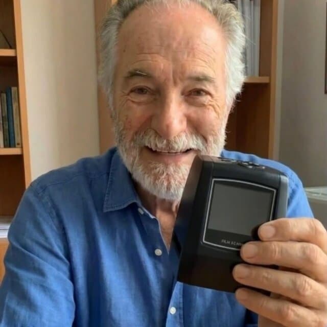 Edward N. with their MemoryVault Box